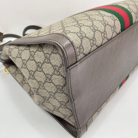 GUCCI Ophidia 2WAY Handbag Brown WS30905