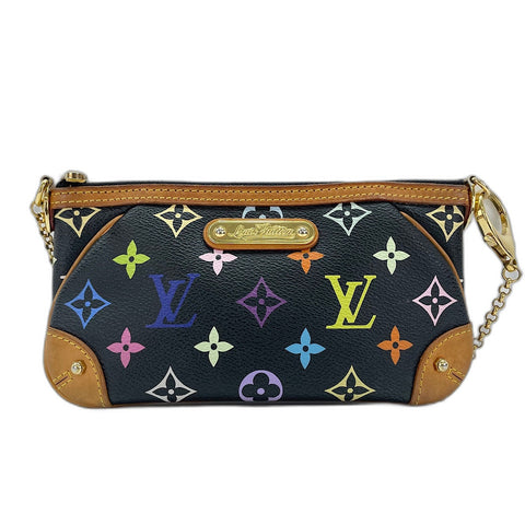 LOUIS VUITTON Pochette Mila MM Shoulder Bag black WS30906
