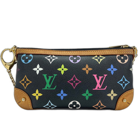 LOUIS VUITTON Pochette Mila MM Shoulder Bag black WS30906