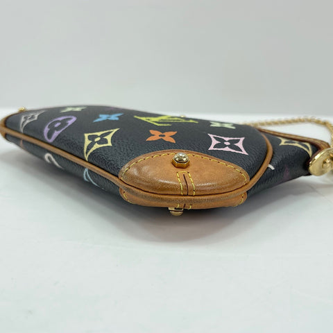 LOUIS VUITTON Pochette Mila MM Shoulder Bag black WS30906