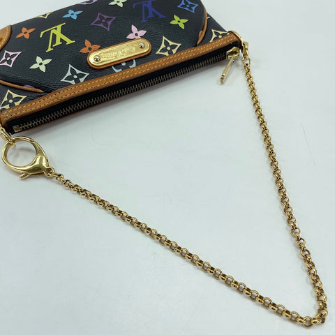 LOUIS VUITTON Pochette Mila MM Shoulder Bag black WS30906