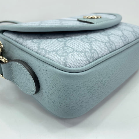 GUCCI Ofidia Shoulder Bag blue WS30909