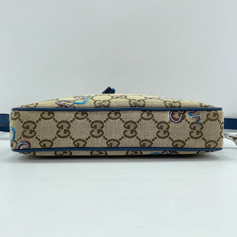 GUCCI Snake embroidery 2-way Shoulder Bag Brown WS30910