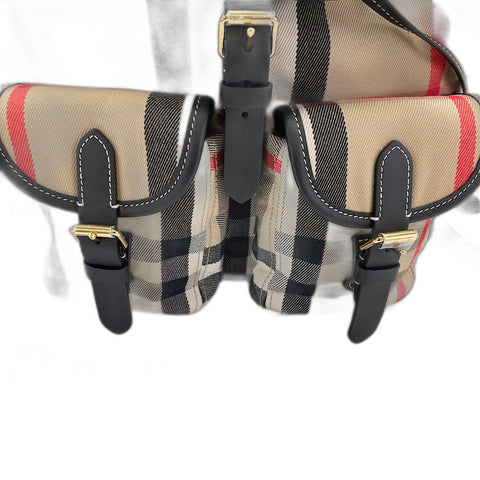 BURBERRY House check Backpack  Daypack canvas beige WS30912