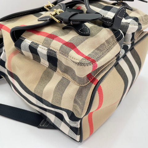 BURBERRY House check Backpack  Daypack canvas beige WS30912