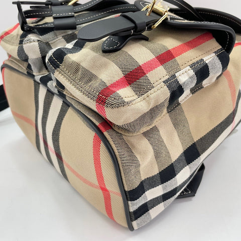 BURBERRY House check Backpack  Daypack canvas beige WS30912
