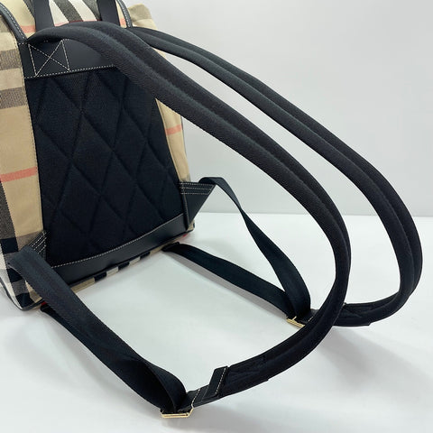 BURBERRY House check Backpack  Daypack canvas beige WS30912