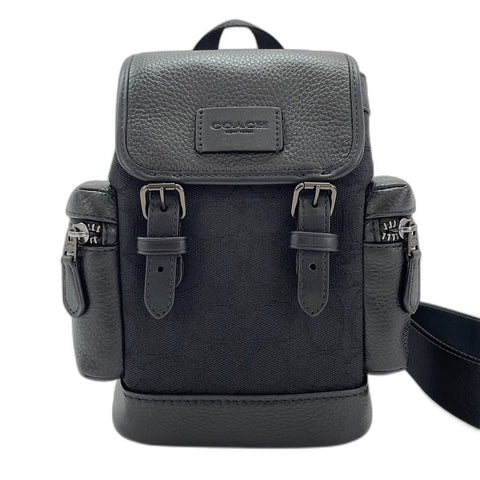 COACH Sprint Sling Pack Signature 2-Way Shoulder Bag black WS30914