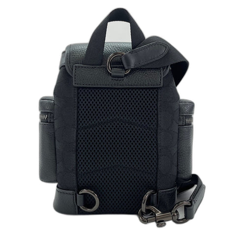 COACH Sprint Sling Pack Signature 2-Way Shoulder Bag black WS30914