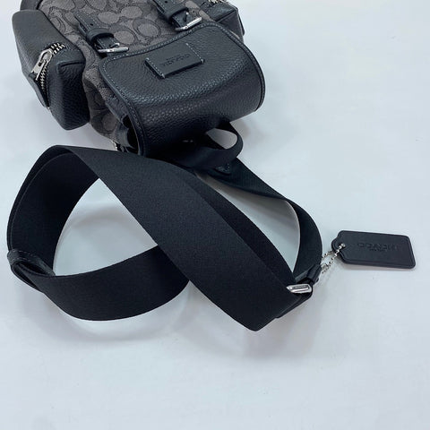 COACH Sprint Jacquard, 2WAY body bag leather black WS30915