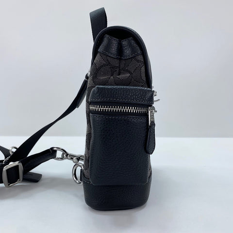 COACH Sprint Jacquard, 2WAY body bag leather black WS30915