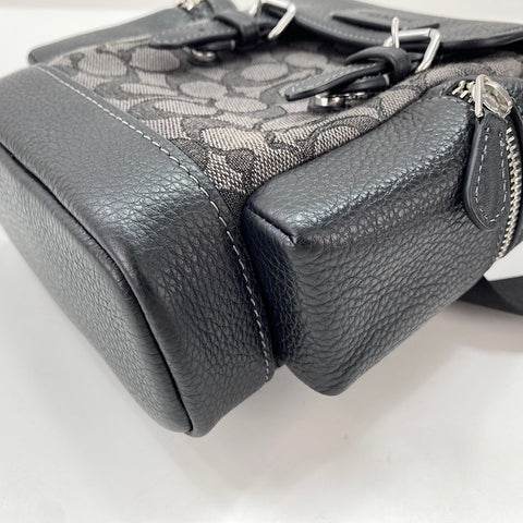 COACH Sprint Jacquard, 2WAY body bag leather black WS30915