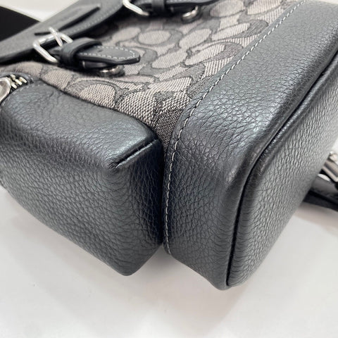 COACH Sprint Jacquard, 2WAY body bag leather black WS30915