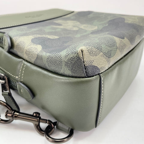 COACH Signature Camouflage Waist bag PVC green WS30918