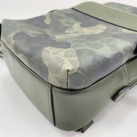 COACH Signature Camouflage Waist bag PVC green WS30918
