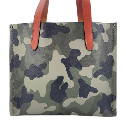 COACH Relay Tote Bag 34 - Camo Print and Coach Graphic 34 Camouflage Tote Bag leather green WS30919