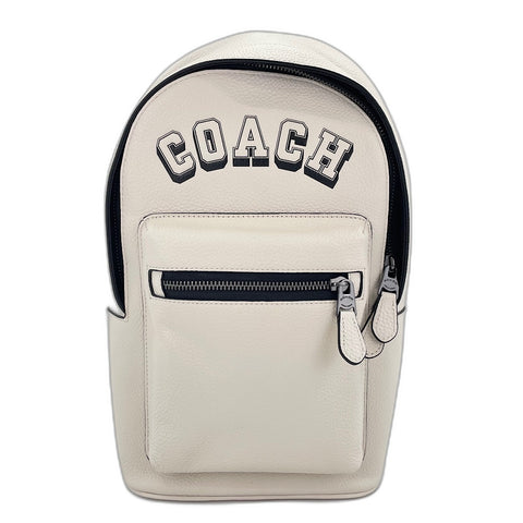 COACH West Pack Varsity motif body bag leather white WS30921 – NUIR VINTAGE