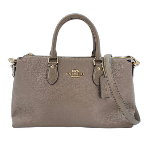 COACH Georgia Satchel 2WAY Handbag leather Brown WS30923