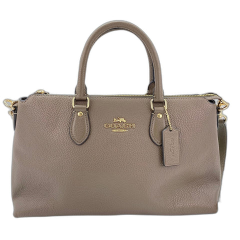 COACH Georgia Satchel 2WAY Handbag leather Brown WS30923