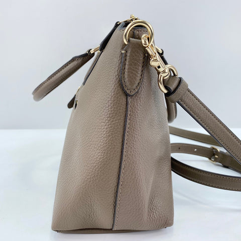 COACH Georgia Satchel 2WAY Handbag leather Brown WS30923