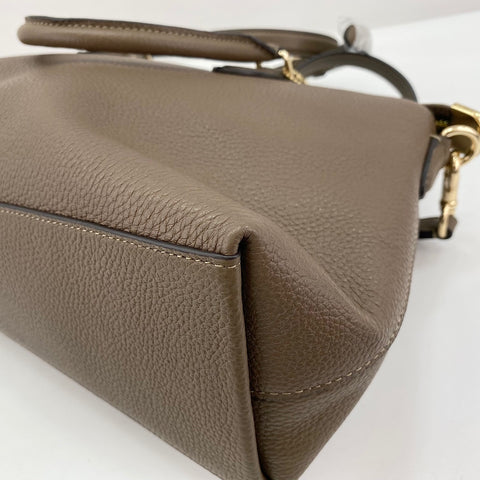 COACH Georgia Satchel 2WAY Handbag leather Brown WS30923