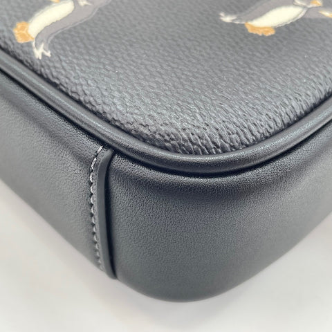 COACH Jayden Crossbody Penguin Print 2-Way Shoulder Bag leather black WS30925