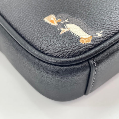 COACH Jayden Crossbody Penguin Print 2-Way Shoulder Bag leather black WS30925