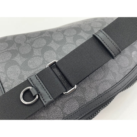 COACH Dominique Sling Pack Signature Canvas Signature body bag black WS30926
