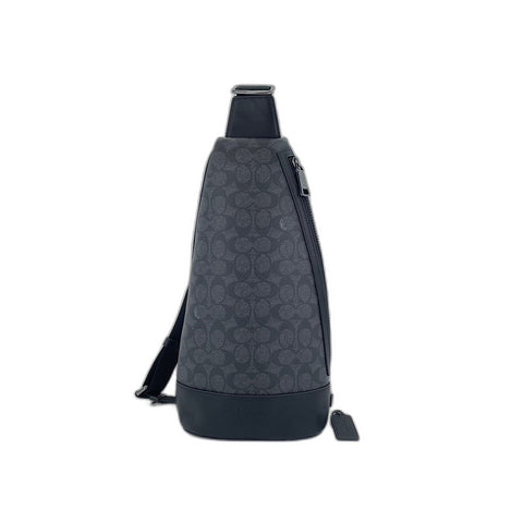 COACH Dominique Sling Pack Signature Canvas Signature body bag black WS30926