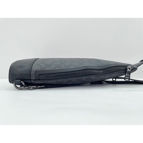 COACH Dominique Sling Pack Signature Canvas Signature body bag black WS30926
