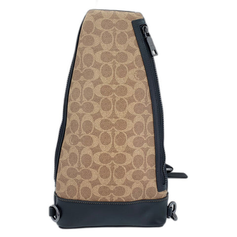 COACH Dominique Sling Pack Signature Canvas Signature body bag Brown WS30927