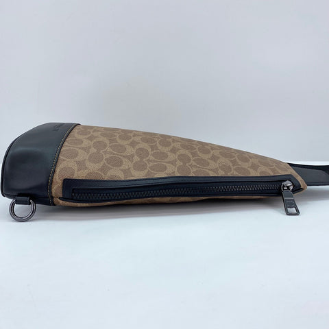COACH Dominique Sling Pack Signature Canvas Signature body bag Brown WS30927