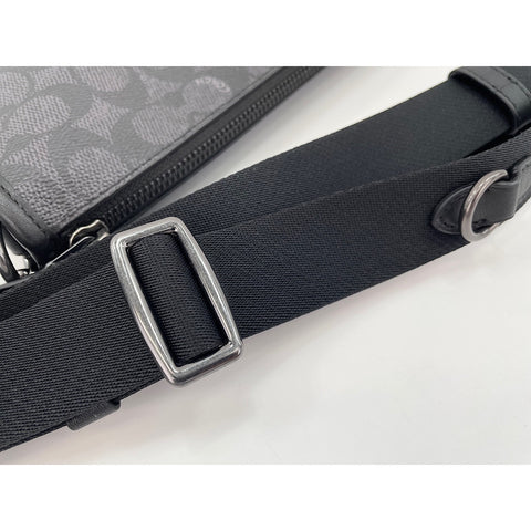 COACH Heritage Convertible Crossbody Signature Canvas, 2-Way Shoulder Bag black WS30929