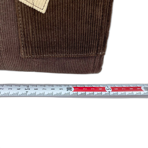 COACH Cargo Tote Bag - Patchwork Tote Bag Corduroy Brown WS30931