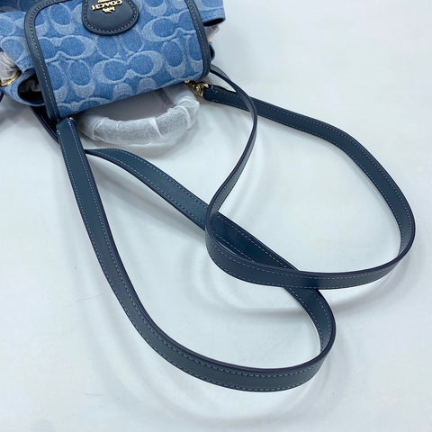 COACH Hadley Mini Bag Signature Backpack  Daypack canvas blue WS30932