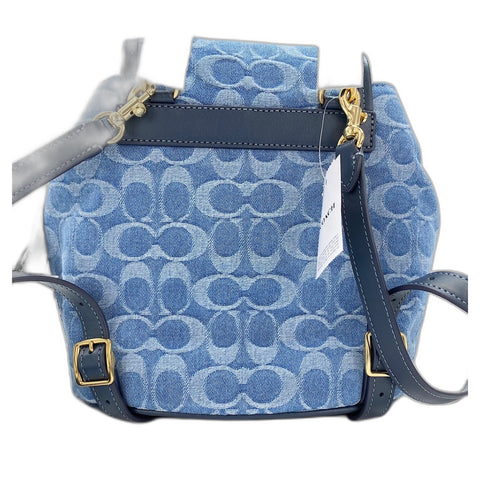 COACH Hadley Mini Bag Signature Backpack  Daypack canvas blue WS30932