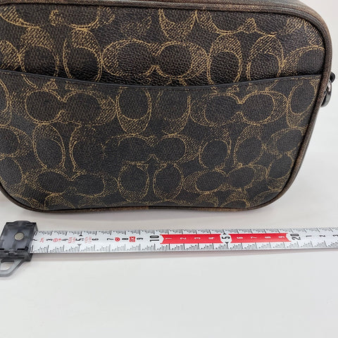 COACH Finlay Crossbody Signature Shoulder Bag Coated canvas Brown WS30933