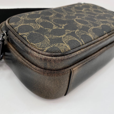 COACH Finlay Crossbody Signature Shoulder Bag Coated canvas Brown WS30933