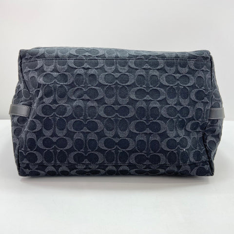COACH Small Tour Signature Boston bag denim black WS30934