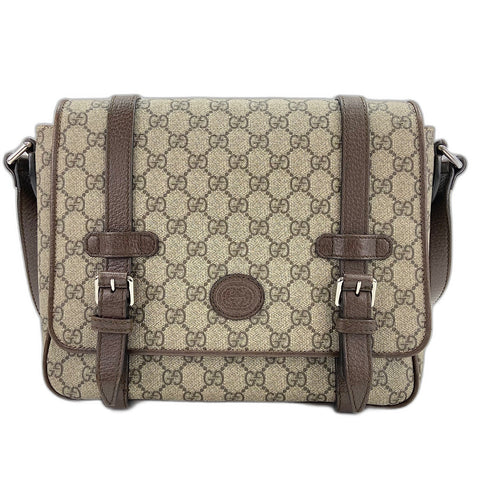 GUCCI Interlocking G Shoulder Bag beige WS30937