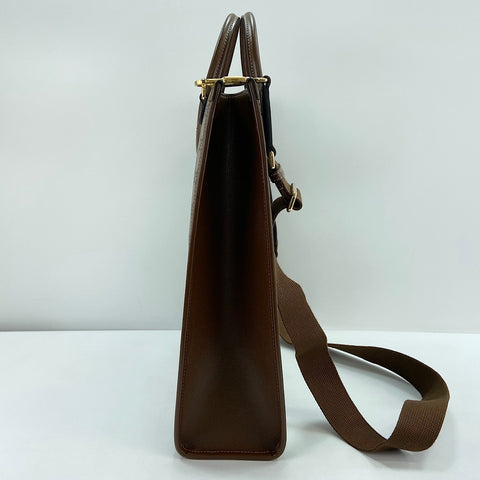 GUCCI Interlocking G 2WAY Tote Bag Brown WS30938