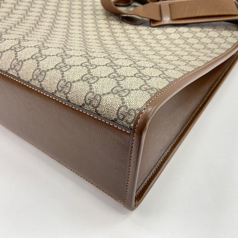 GUCCI Interlocking G 2WAY Tote Bag Brown WS30938