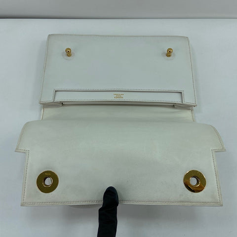 HERMES Piano 25 Handbag Box scarf white WS30939