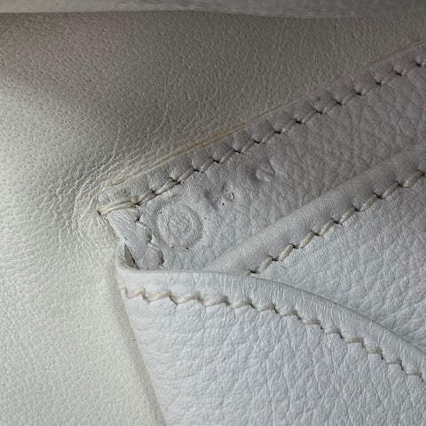 HERMES Piano 25 Handbag Box scarf white WS30939