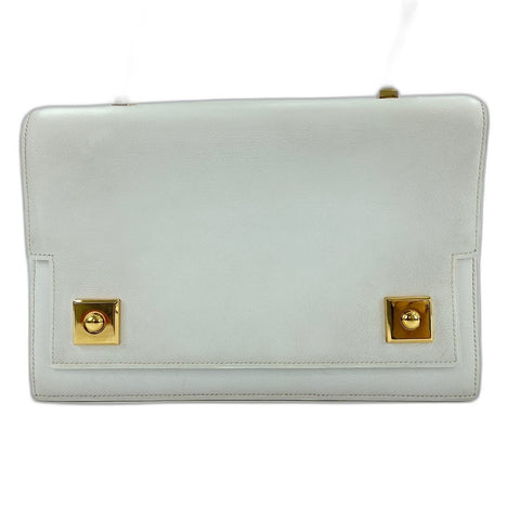 HERMES Piano 25 Handbag Box scarf white WS30939
