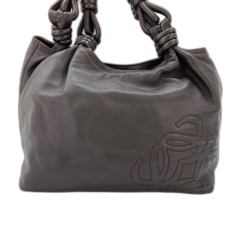 LOEWE anagram Handbag leather Brown WS30940