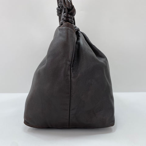 LOEWE anagram Handbag leather Brown WS30940