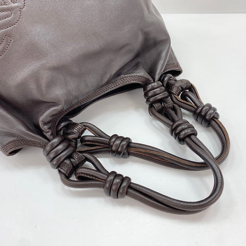 LOEWE anagram Handbag leather Brown WS30940