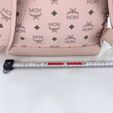 MCM Visetos studs Backpack  Daypack leather pink WS30941