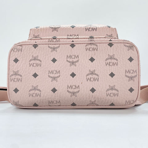 MCM Visetos studs Backpack  Daypack leather pink WS30941